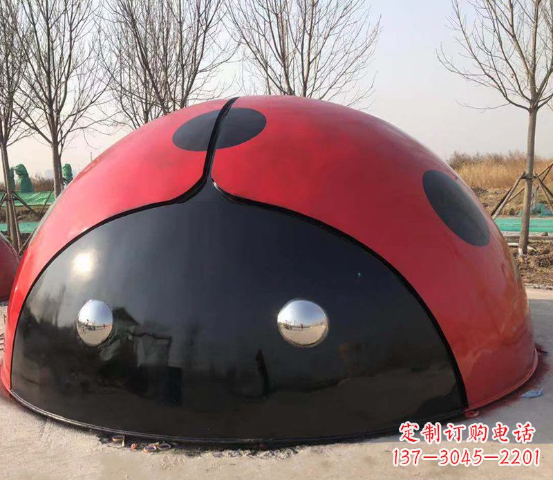广西不锈钢瓢虫雕塑精致的艺术之美