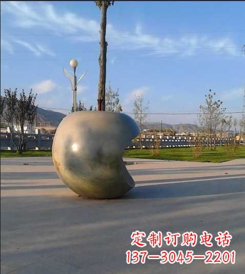 广西不锈钢苹果雕塑艺术与现实的完美结合