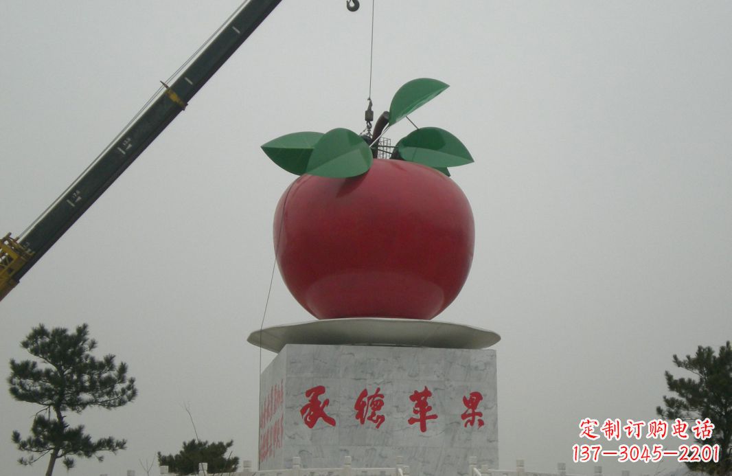 广西不锈钢苹果雕塑精美绝伦的艺术杰作