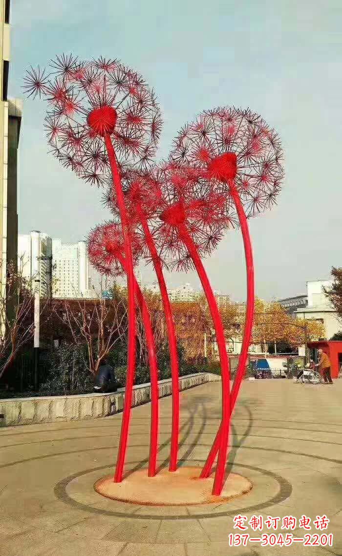 广西不锈钢蒲公英美丽的雕塑之作