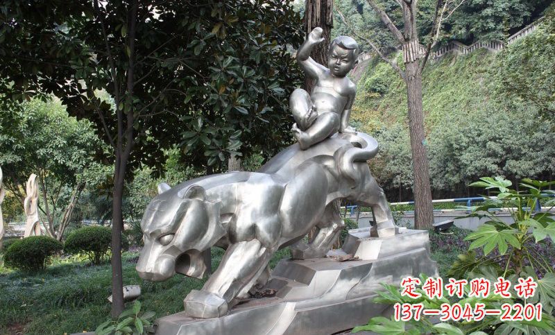 广西不锈钢骑老虎的小孩——青春永恒的象征
