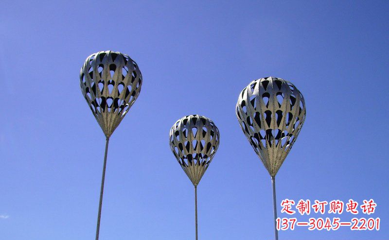 广西不锈钢气球雕塑把美丽带回大自然