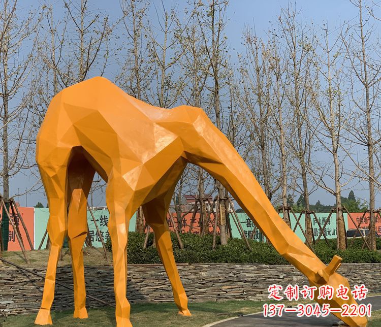 广西不锈钢雕刻的精美动物雕塑