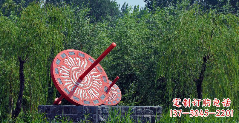广西不锈钢日晷校园雕塑点亮校园时光