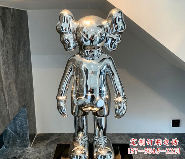 广西精致的不锈钢机器人雕塑