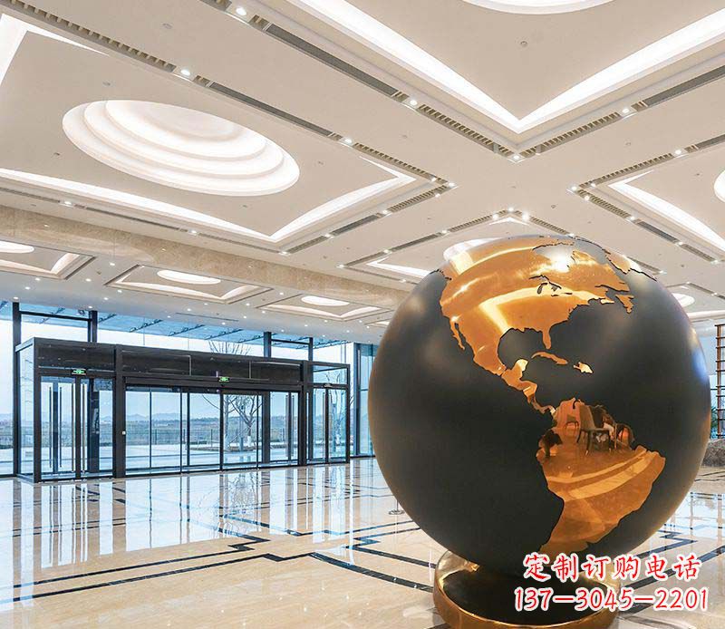 广西不锈钢地球仪雕塑精美绝伦