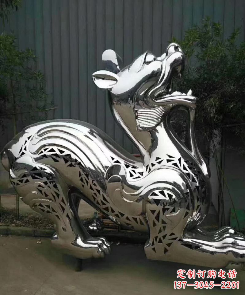 广西不锈钢麒麟象征着祥和与美好