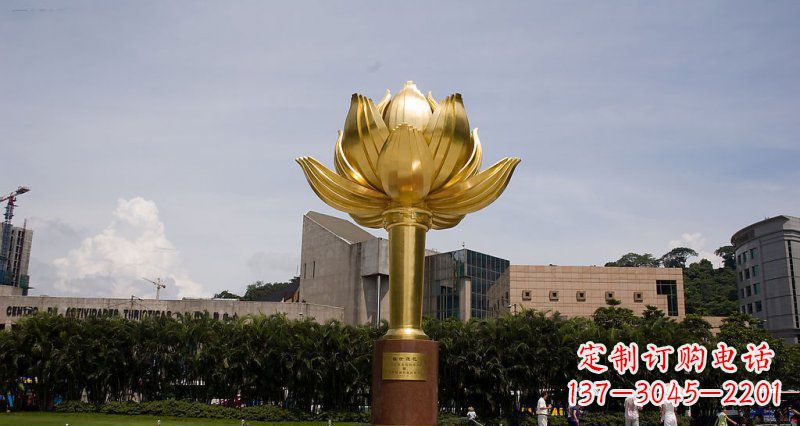 广西不锈钢莲花雕塑——精美的艺术品