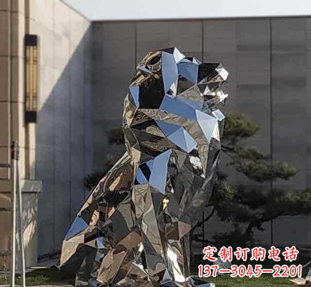 广西不锈钢狮子雕塑象征力量与美丽