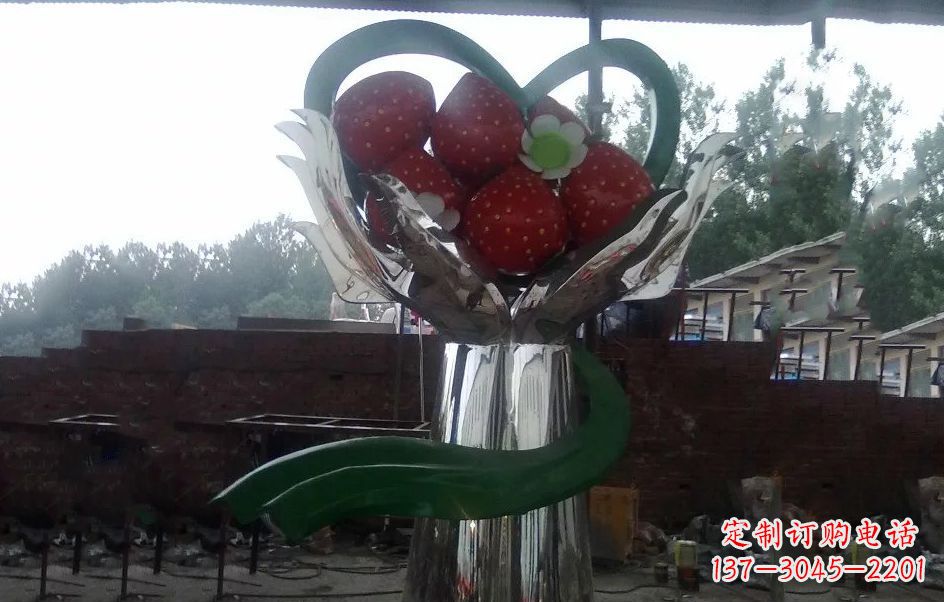 广西不锈钢水果雕塑精美绝伦