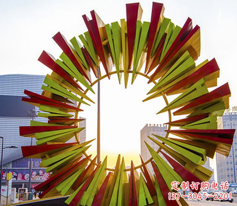 广西绚烂太阳,精美不锈钢太阳花雕塑