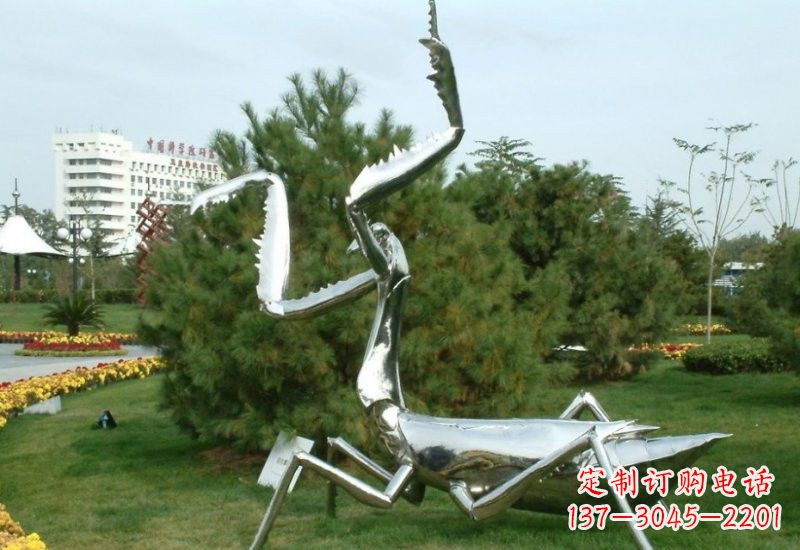 广西不锈钢螳螂雕塑艺术的精美结晶