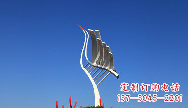 广西不锈钢天鹅丹顶鹤仙鹤雕塑