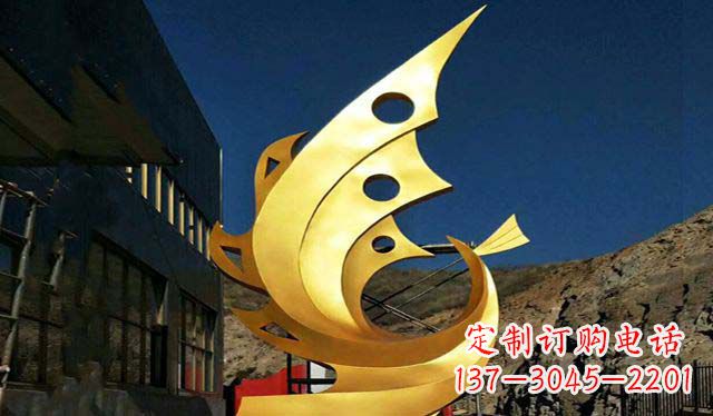 广西不锈钢铁艺凤凰雕塑精美绝伦