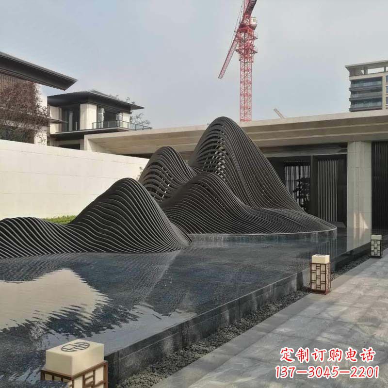 广西不锈钢铁艺假山艺术性的美化