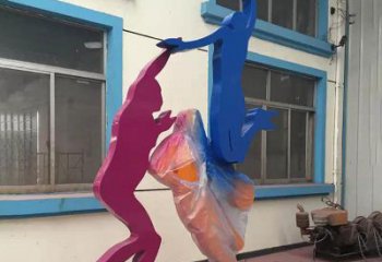 广西不锈钢篮球运动员雕塑纪念篮球运动传奇