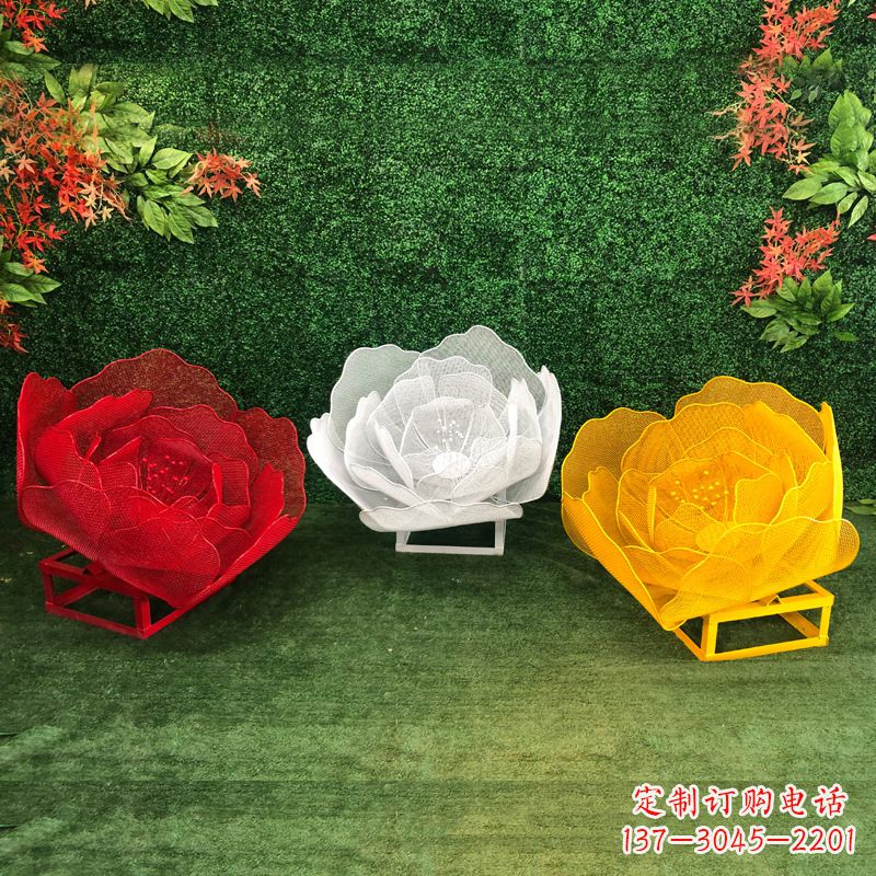 广西不锈钢玫瑰雕塑精致的艺术品
