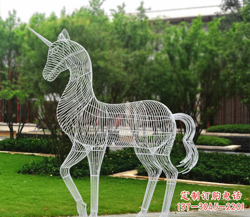广西不锈钢马雕精美艺术品