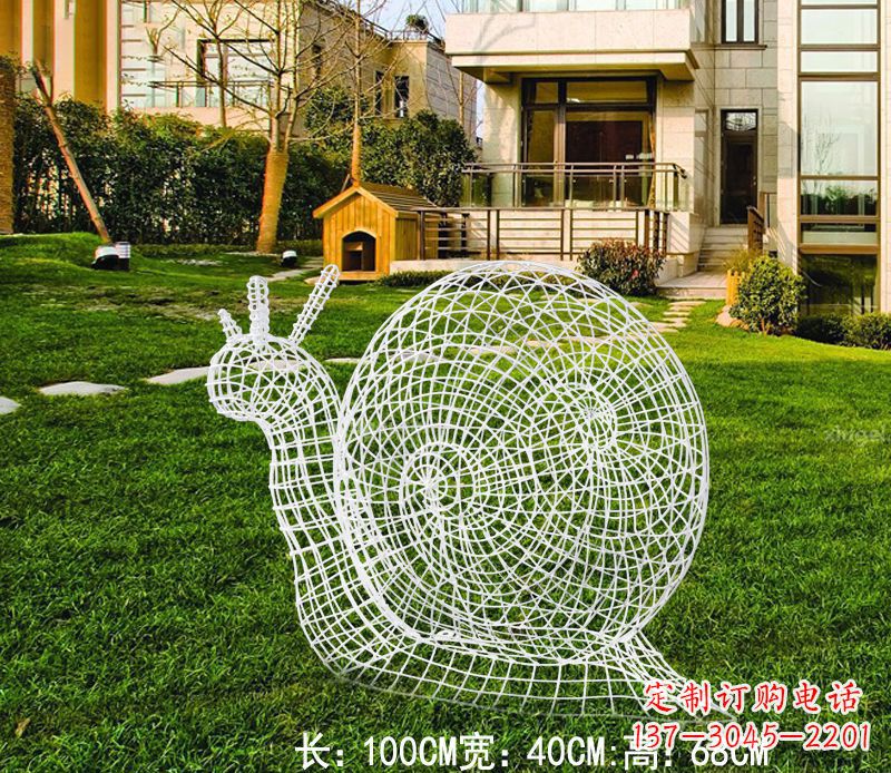 广西不锈钢蜗牛雕塑进化的象征