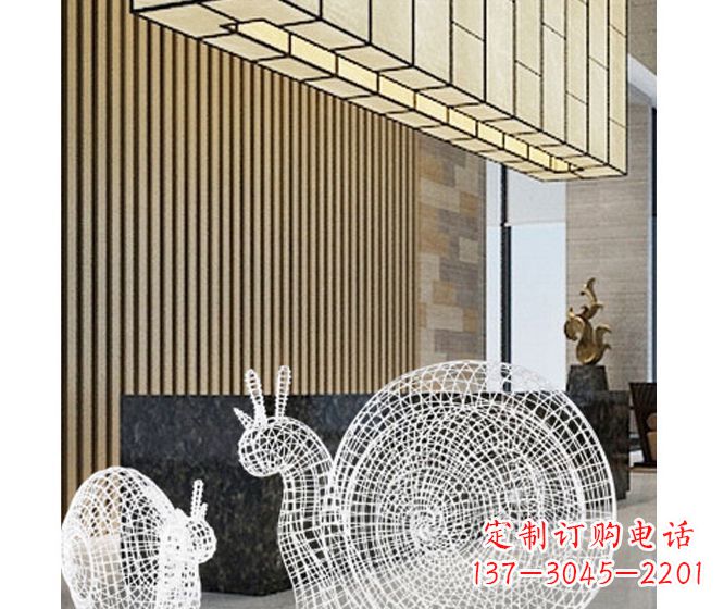 广西不锈钢蜗牛雕塑精致多姿