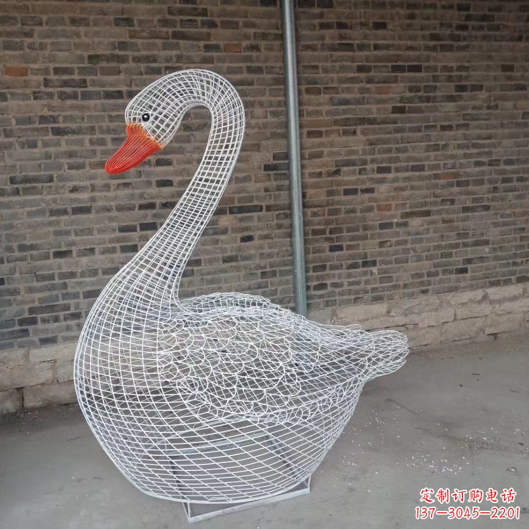 广西精致的不锈钢天鹅雕塑