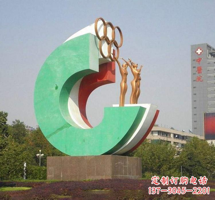 广西勇于拼搏的运动员雕塑