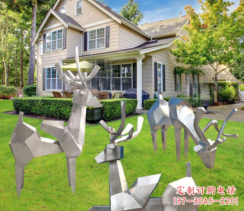 广西不锈钢小鹿雕塑艺术品中最美丽的灵魂