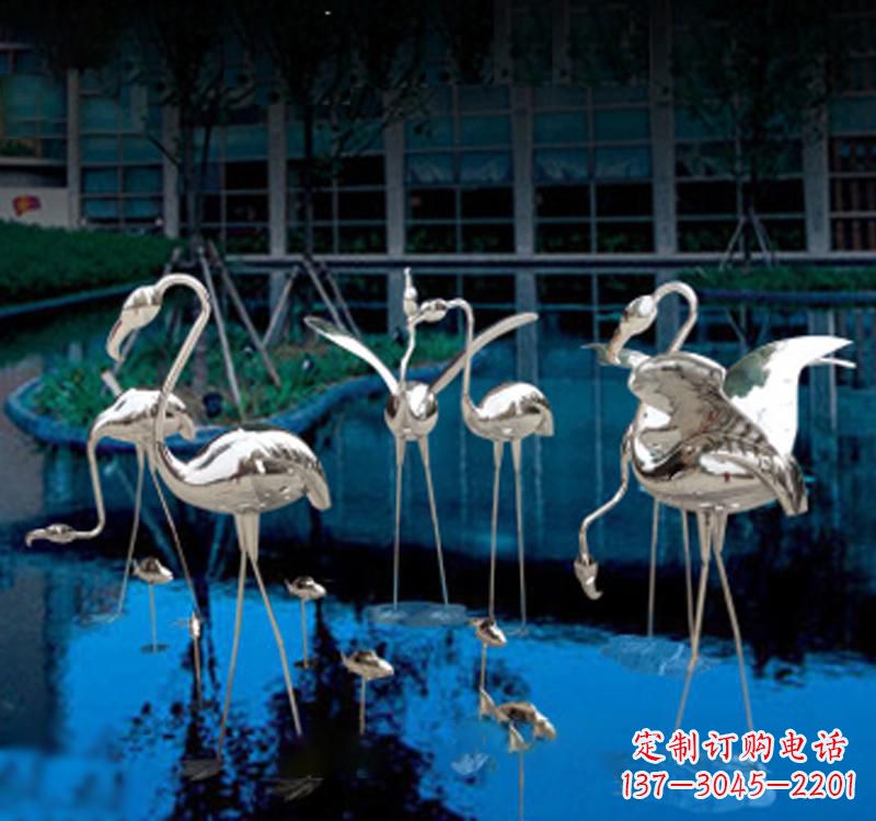 广西不锈钢仙鹤雕塑汇聚自然之美