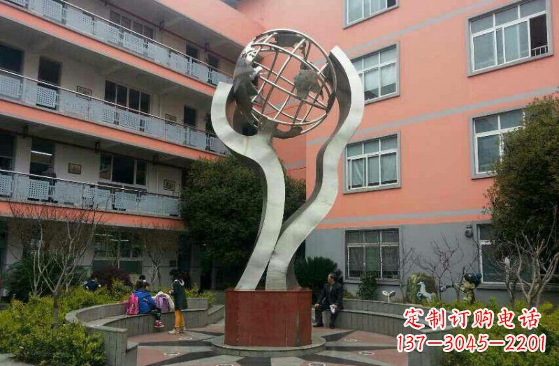广西不锈钢地球雕塑传承世界文化