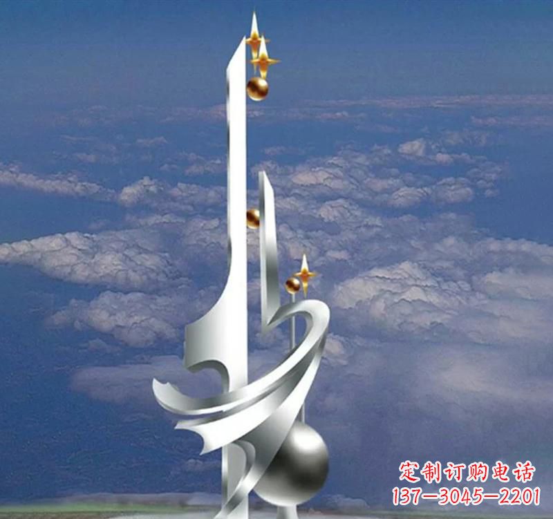 广西不锈钢校园书本雕塑传承知识文化