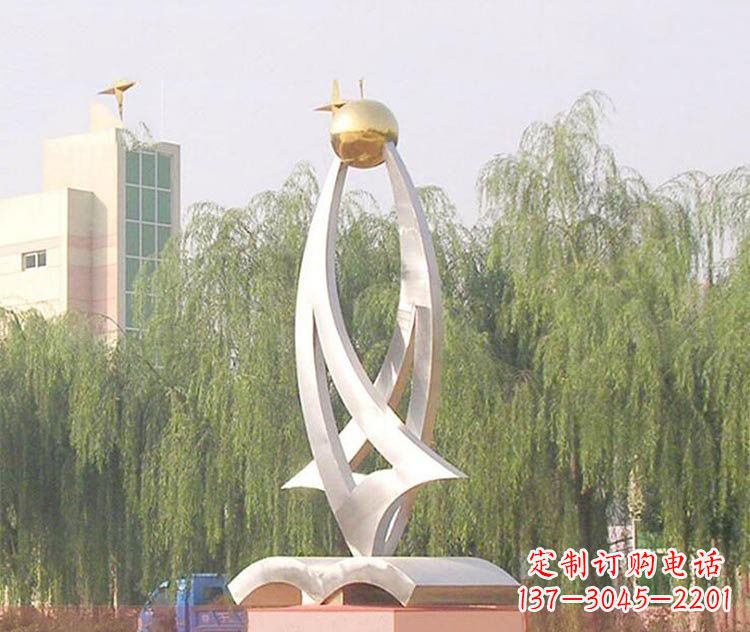 广西铭记校园美好——不锈钢书籍雕塑