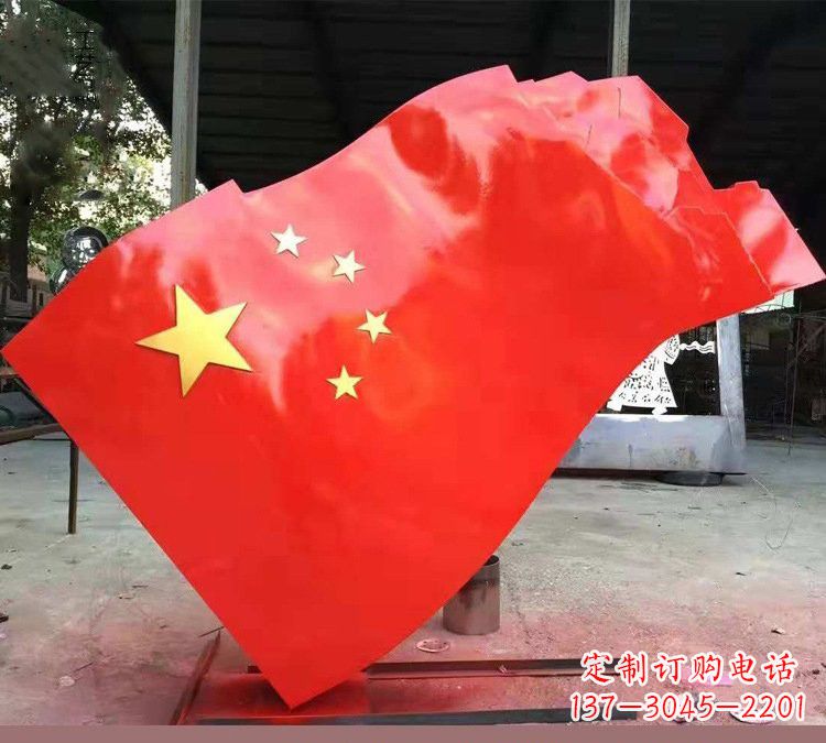 广西不锈钢校园五星红旗雕塑——传承红色基因，缅怀烈士