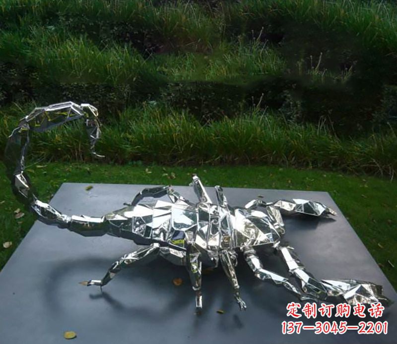广西不锈钢蝎子雕塑精致且充满魅力