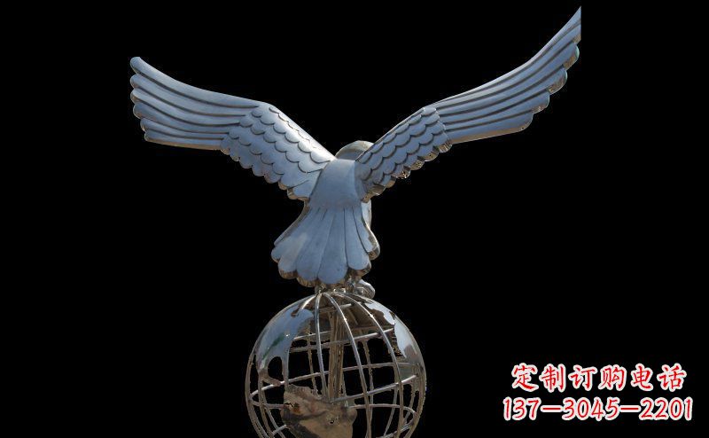 广西雄鹰的翱翔——不锈钢雄鹰雕塑