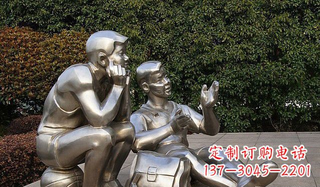 广西不锈钢的学生雕塑