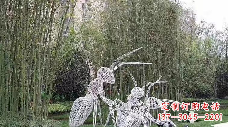 广西不锈钢艺术蚂蚁雕塑