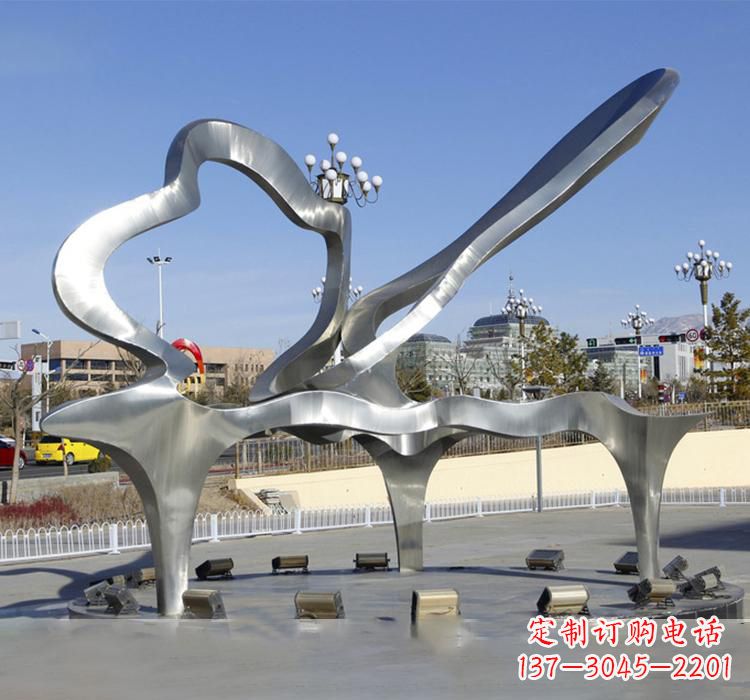 广西不锈钢艺术钢琴雕塑展现精致之美
