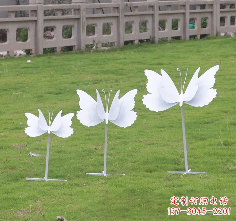 广西不锈钢艺术之美蝴蝶雕塑