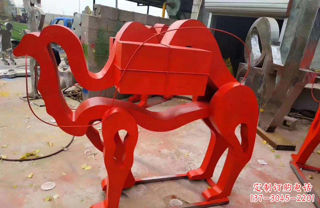 广西不锈钢艺术骆驼雕塑——雕塑精美的艺术之作
