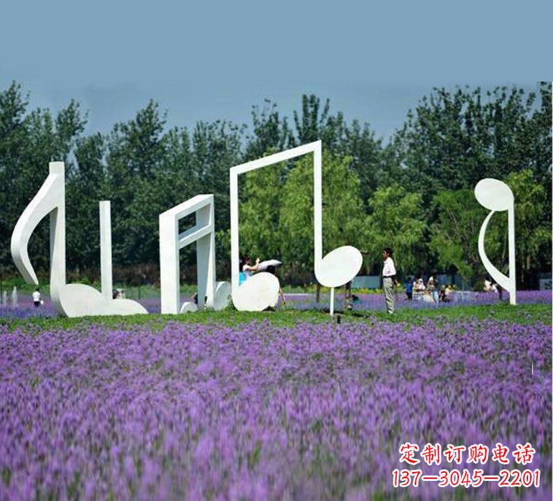广西不锈钢音符雕塑音乐与艺术的完美结合