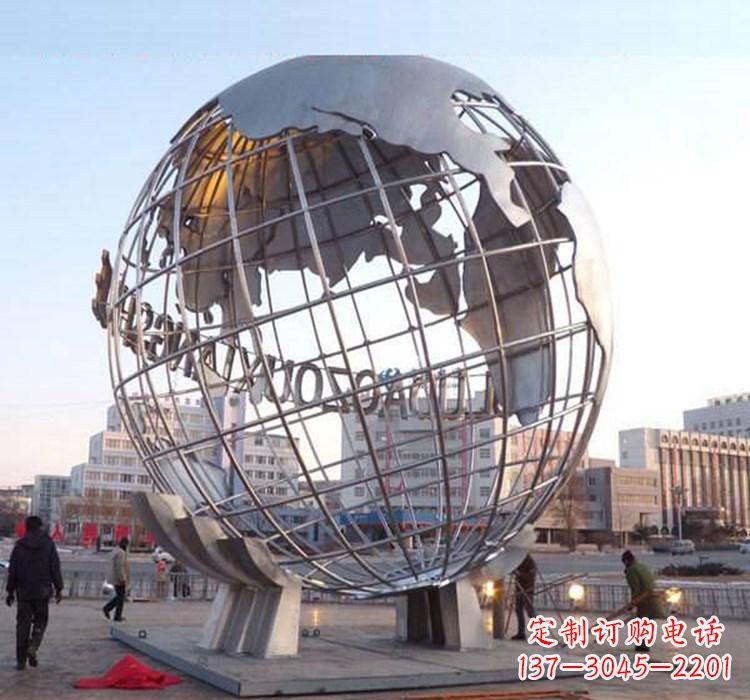 广西不锈钢地球仪雕塑一座充满美丽与灵性的艺术品