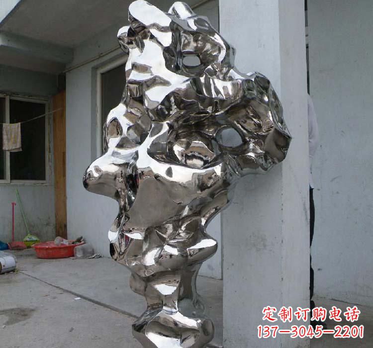 广西太湖石雕塑精美绝伦的不锈钢园林景观