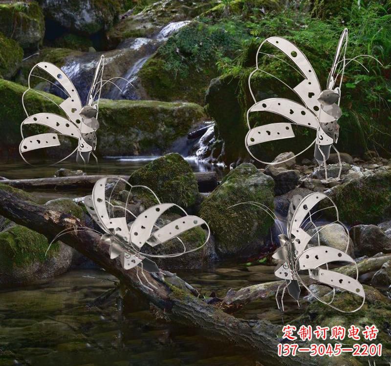 广西不锈钢园林艺术镂空蝴蝶雕塑——绽放自然之美
