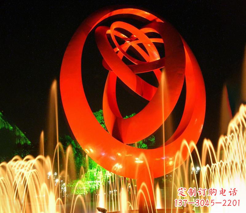 广西圆环雕塑抽象的艺术之美