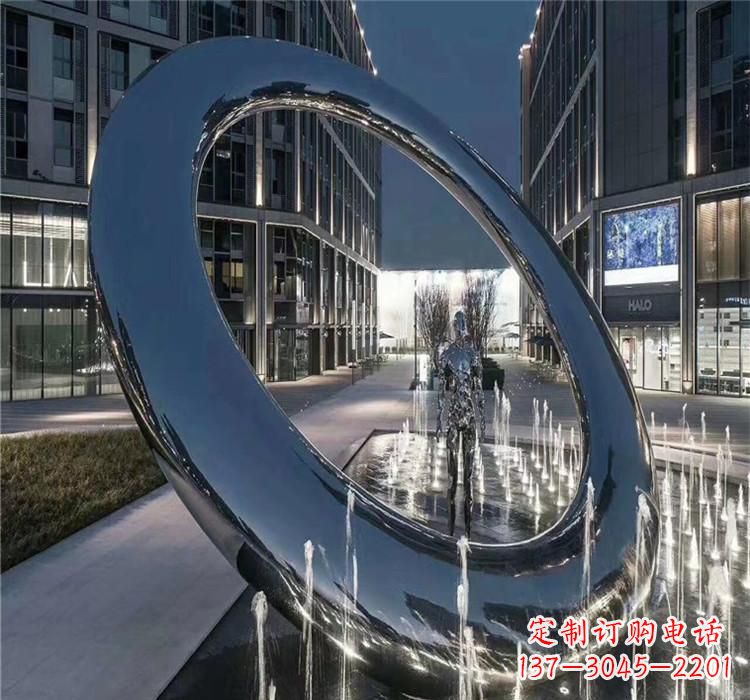 广西圆环景观雕塑令人惊叹的视觉奇观