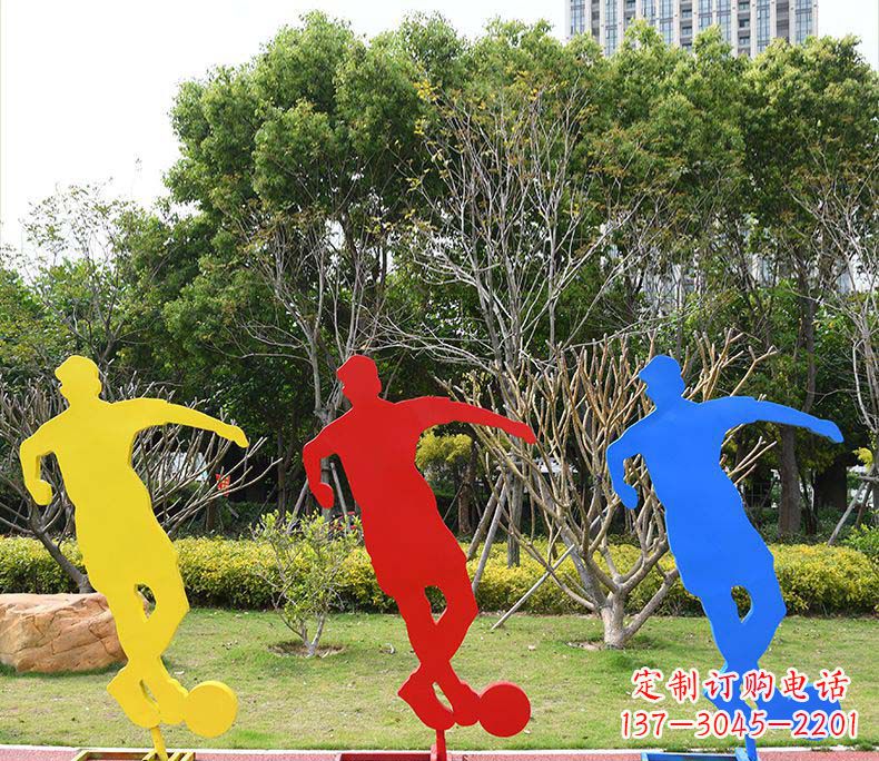 广西不锈钢足球雕塑激发运动激情