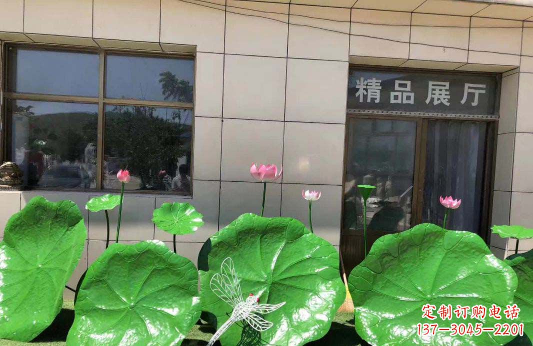 广西不锈钢荷叶雕塑艺术性与美感的完美结合