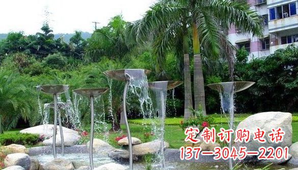 广西不锈钢喷泉雕塑——艺术之美