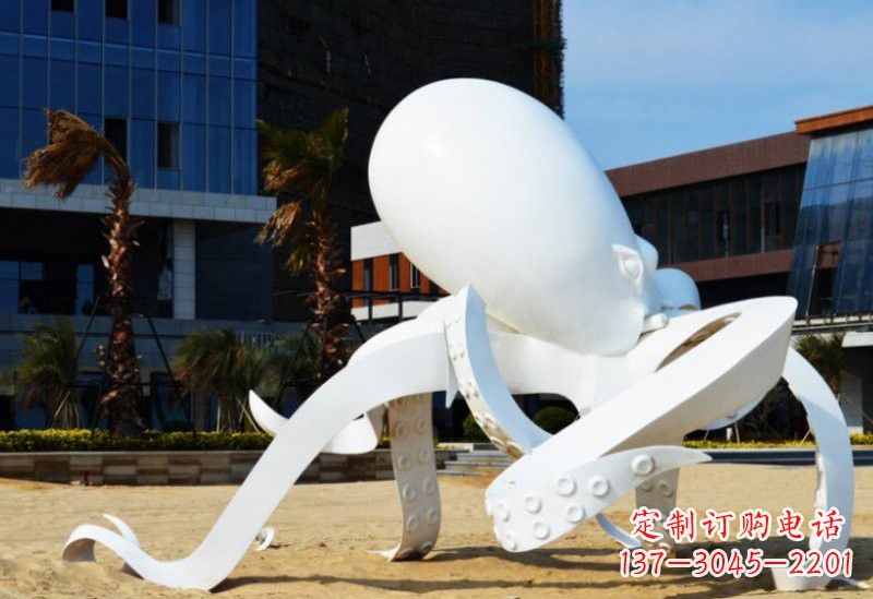 广西精美的不锈钢章鱼雕塑