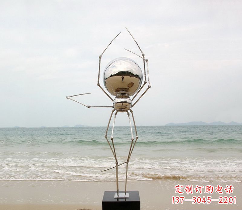 广西不锈钢的蜘蛛侠雕塑
